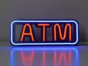 ATM Neon Sign (Blue)