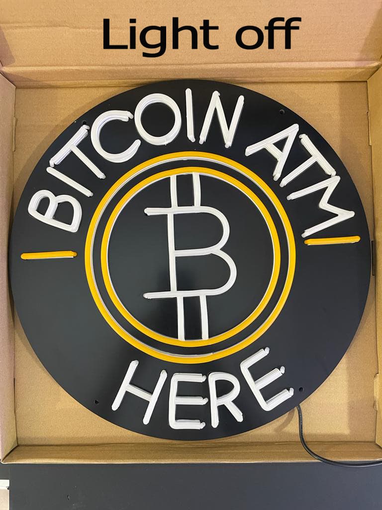 Neon Bitcoin ATM Sign (Limited Stock) - Image 2