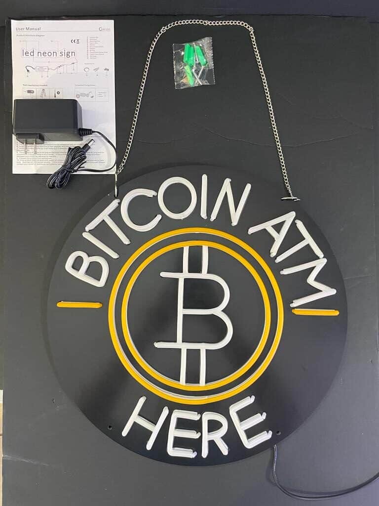 Neon Bitcoin ATM Sign (Limited Stock) - Image 6
