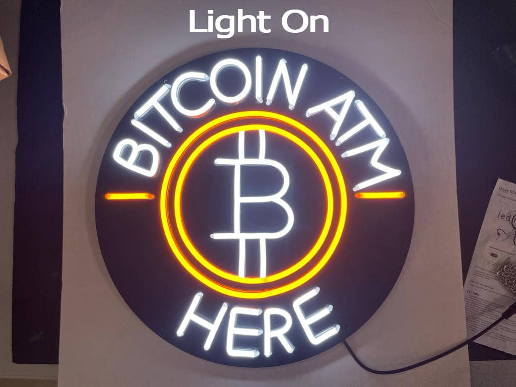 Neon Bitcoin ATM Sign (Limited Stock) - Image 4