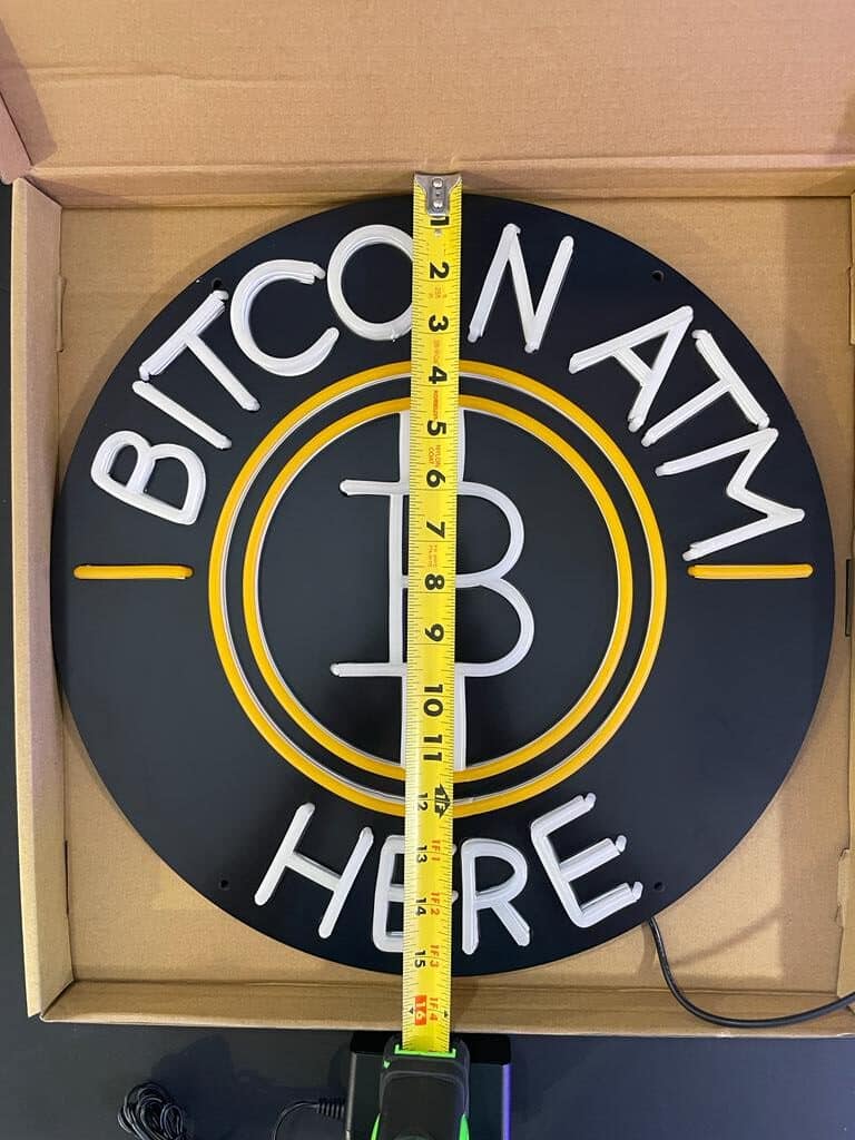 Neon Bitcoin ATM Sign (Limited Stock) - Image 8