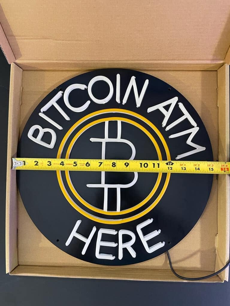 Neon Bitcoin ATM Sign (Limited Stock) - Image 5