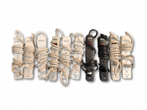 Power Strip - Extension Cord with 6 AC Outlets