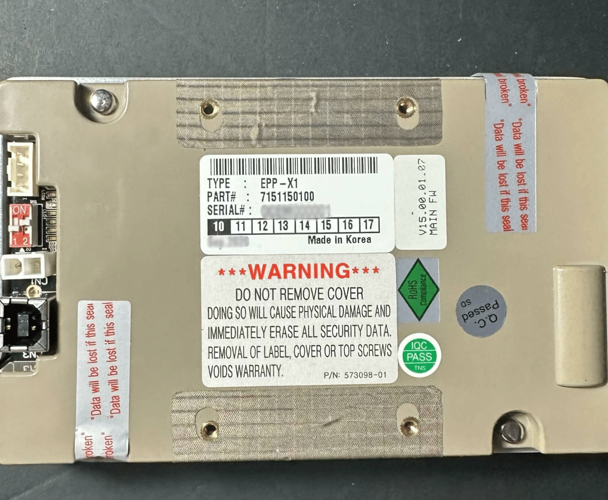 Brand New Hyosung X1 Keypad PCI 5.0, Part No: S7128000027 - Image 3