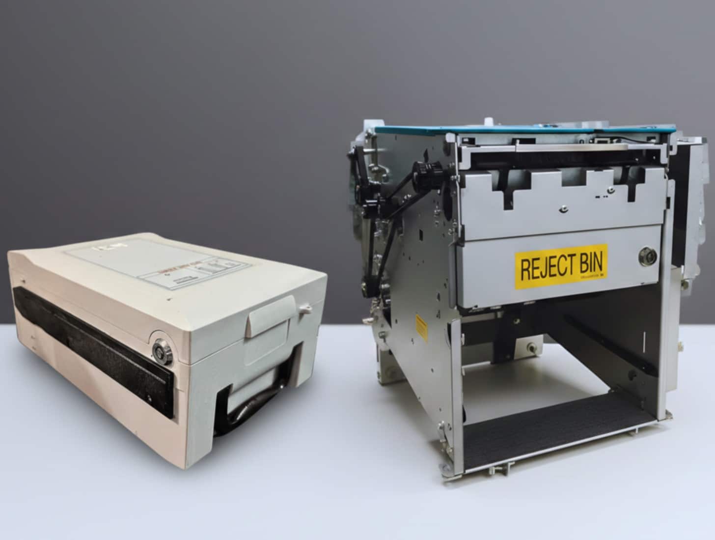 Bundle: Refurbished Nautilus Hyosung 2K Cash Dispenser + Used and tested 2K Cassette – PN: 7010000193, 7310000082