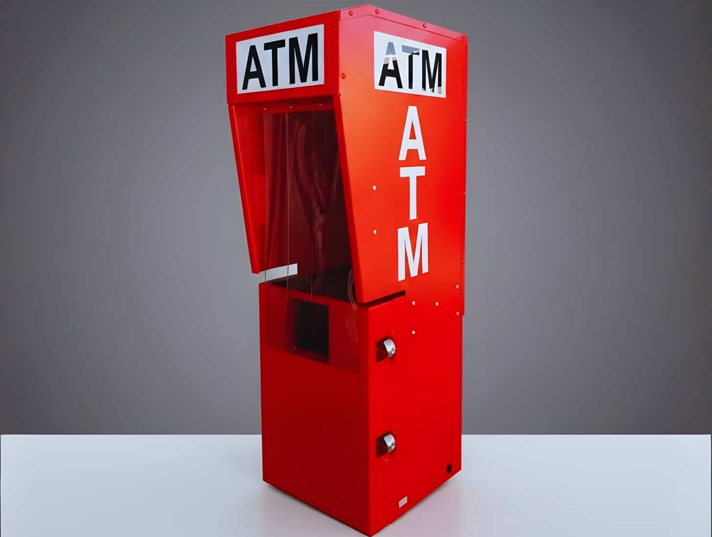 ATM Enclosure with Lexan Lighted Topper For Secure Indoor & Outdoor Installations