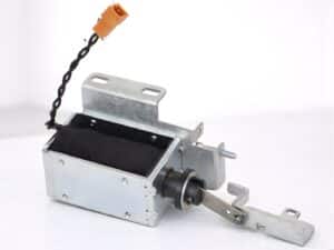 Hyosung Dispenser Reject Gate Solenoid, W/ Spring and Metal + Rubber - PN: S72842301