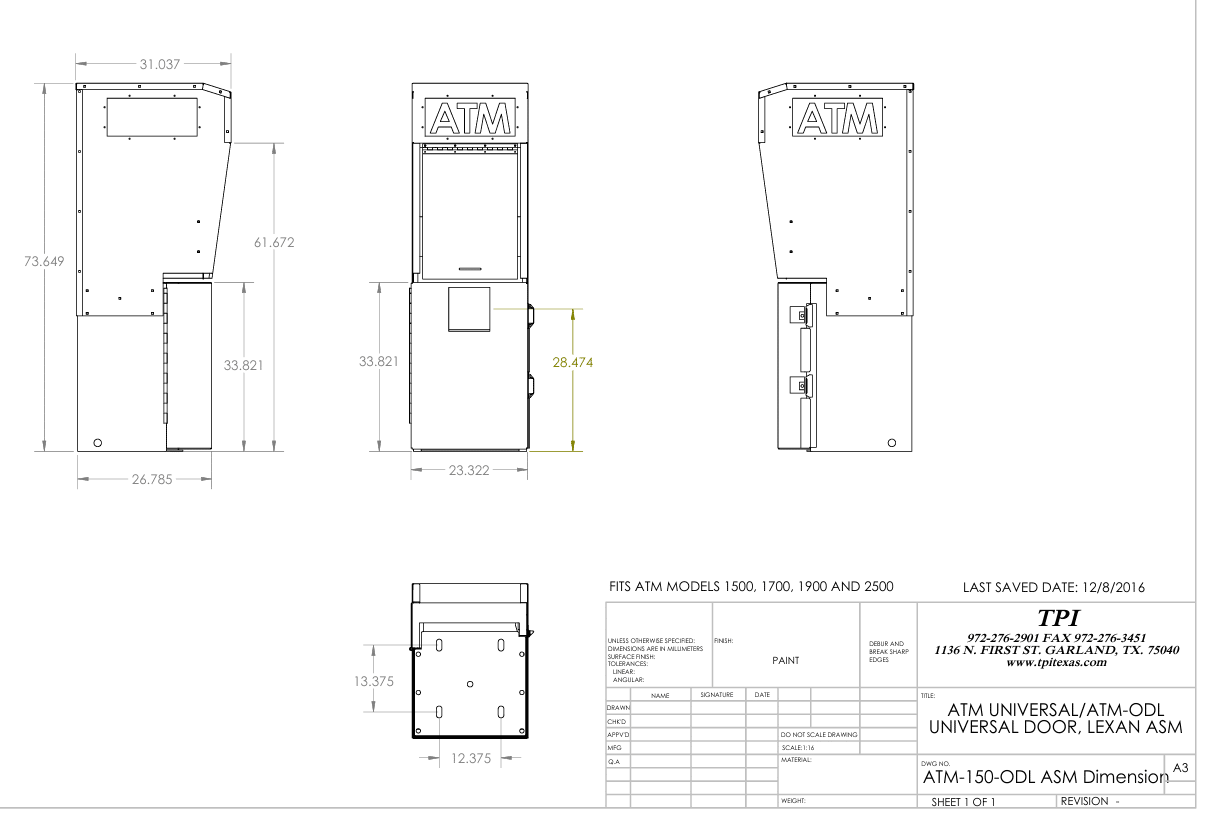 ATM Enclosure with Lexan Lighted Topper For Secure Indoor & Outdoor Installations - Image 8