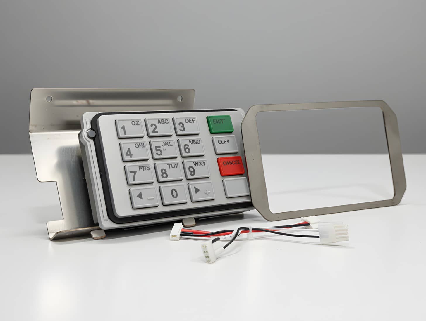 Hyosung 8000R Keypads Refurbished (PN: 7130020100) with PCI Compliance Upgrade Kit for Hyosung NH1800SE – 6000K Keypad to 8000R or X1 - (Accessories Only) (PNs: S3200000556, S7200001298, S4210003125)