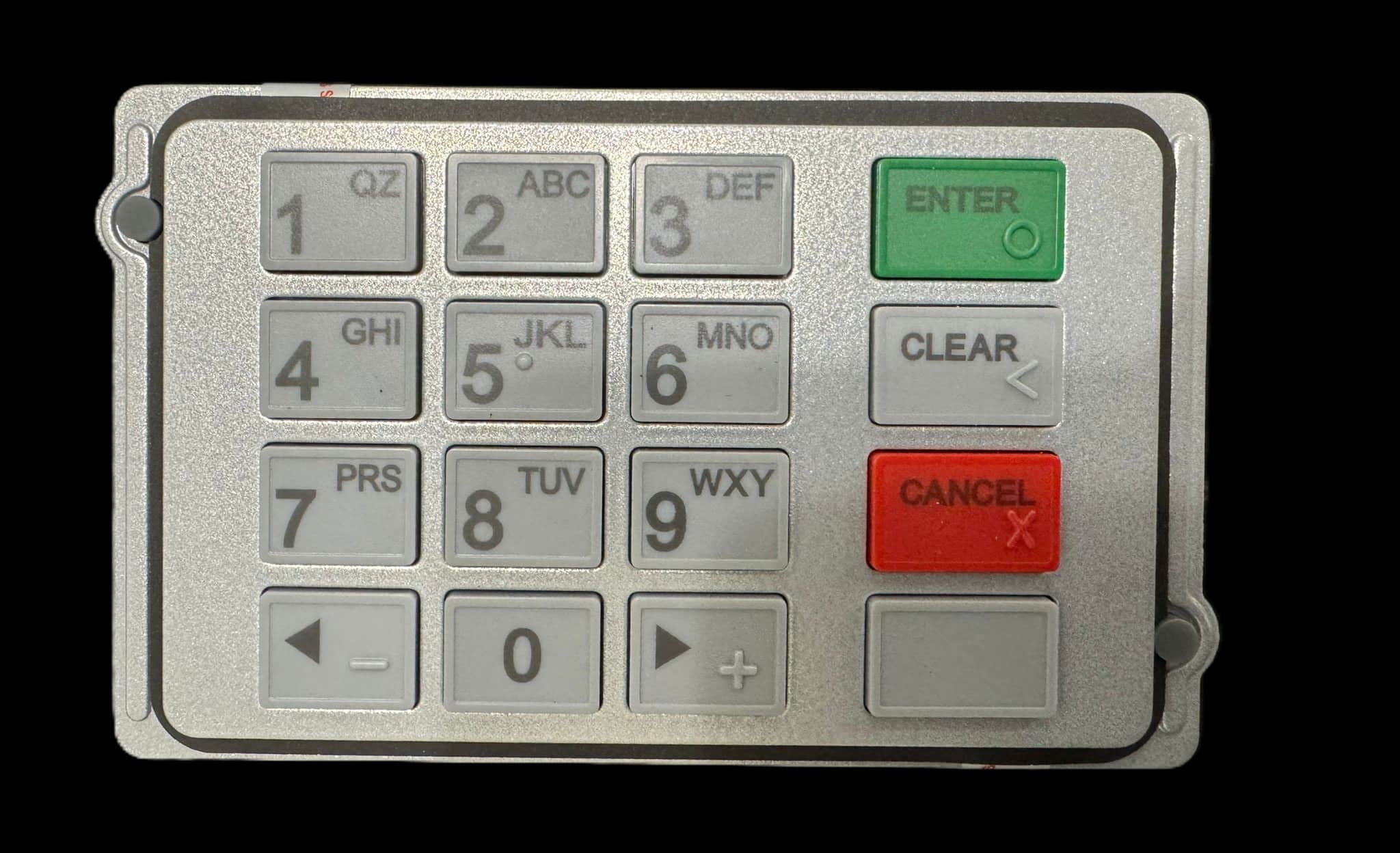Hyosung 8000R Keypads Refurbished (PN: 7130020100) with PCI Compliance Upgrade Kit for Hyosung NH1800SE – 6000K Keypad to 8000R or X1 - (Accessories Only) (PNs: S3200000556, S7200001298, S4210003125) - Image 2