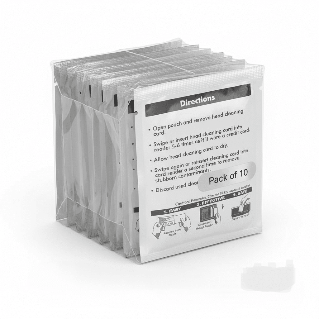 Pack of 10 Card Reader Cleaner Cards
