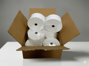 Box of Hyosung Heavy Thermal Paper Rolls 3 1/8" x 815'