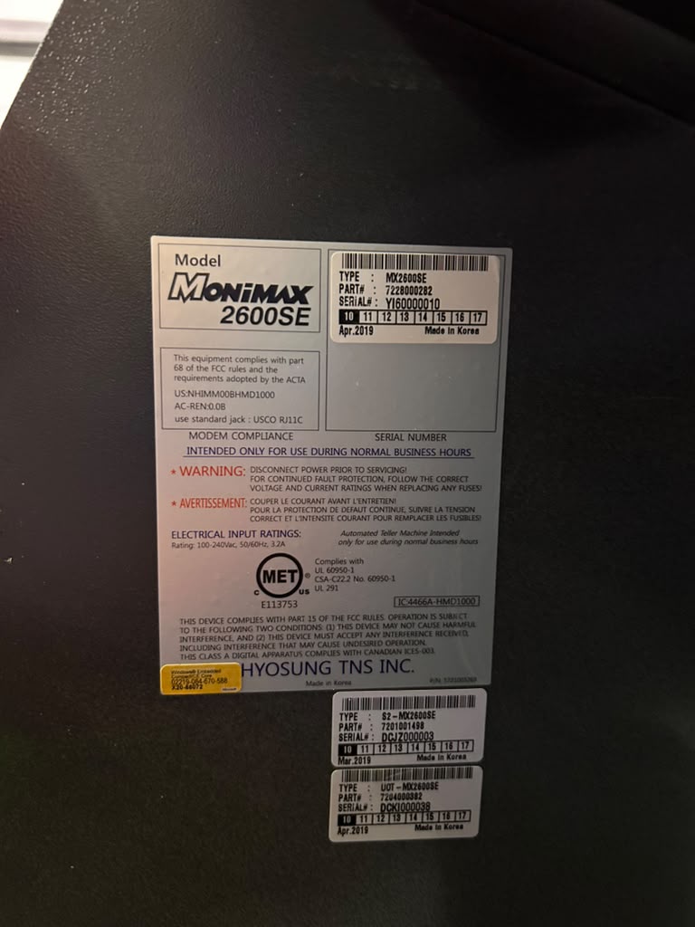 Hyosung Halo 2 - 1K CDU with 8000R Keypad – 3 Months Warranty - (Buy Now Pay Later Available) - Image 6