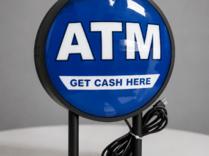 Weatherproof Outdoor ATM Sign